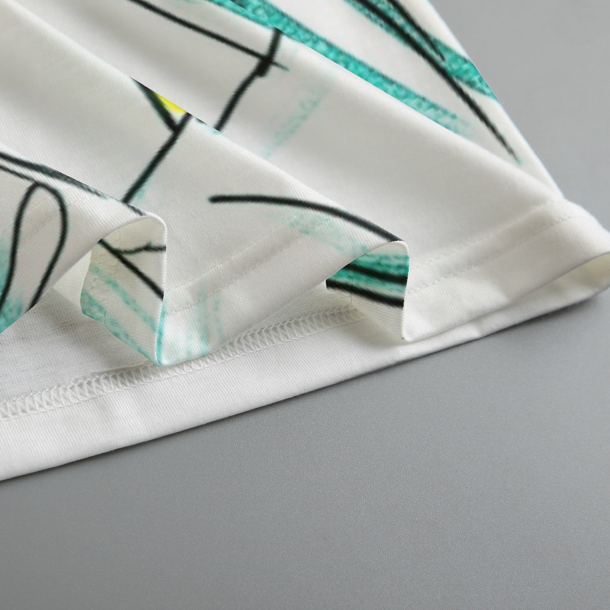 All-Over Print Women's V-neck T-shirt With Short Sleeve