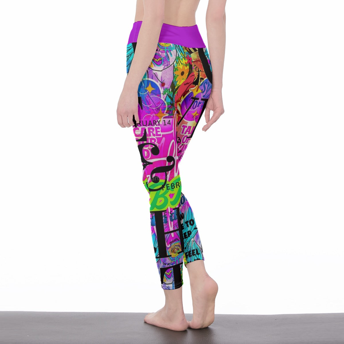 High Waisted BPD Awareness Leggings