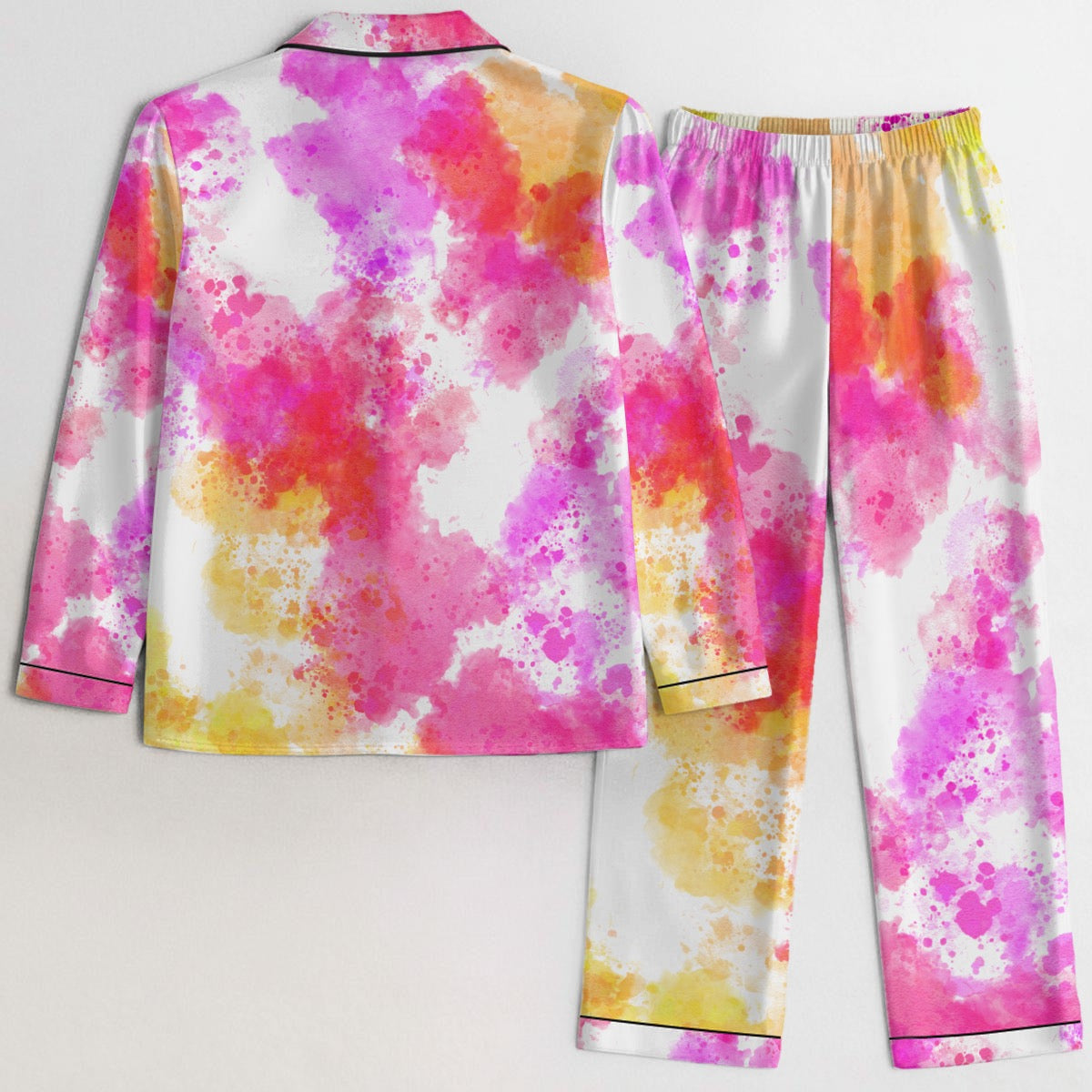 All-Over Print Women's Satin Pajama Set