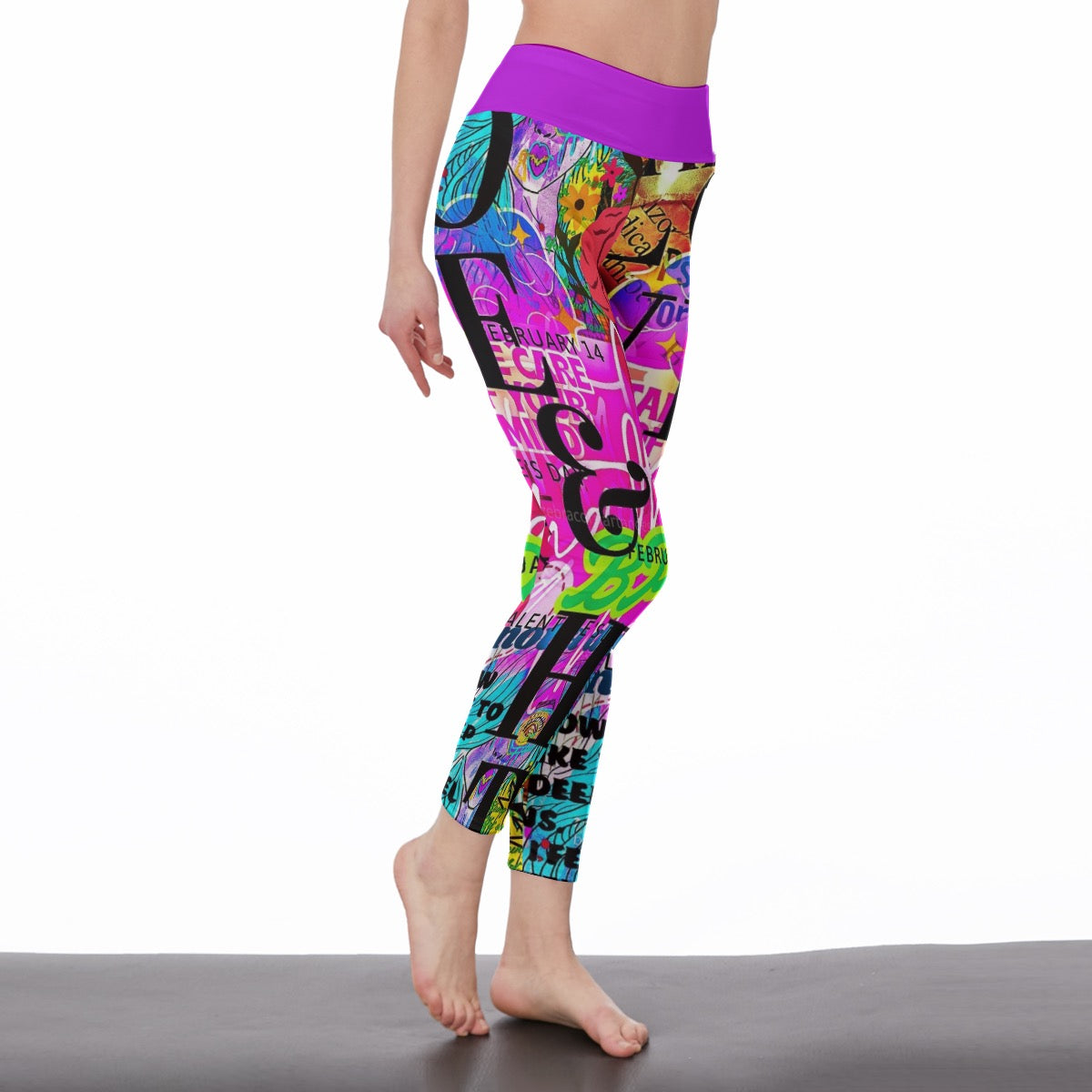 High Waisted BPD Awareness Leggings