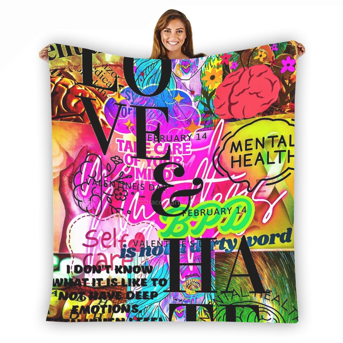 BPD Baddie awareness blanket