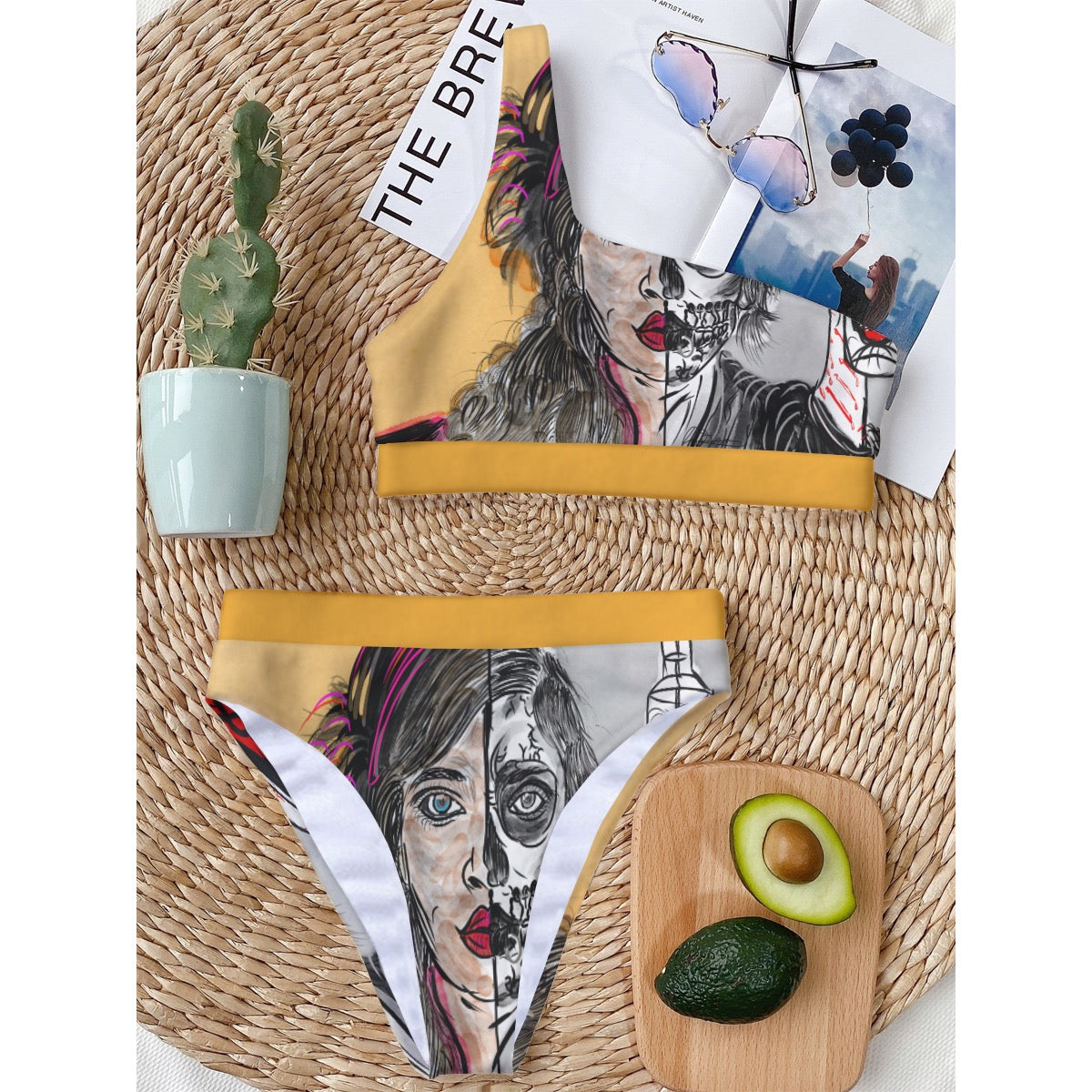 Over the shoulder Borderline Bikini
